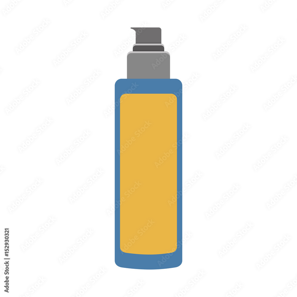 Facial cream bottle icon over white background. makeup concept. colorful design. vector illustration Facial cream bottle icon over white background. makeup concept. colorful design. vector illustration