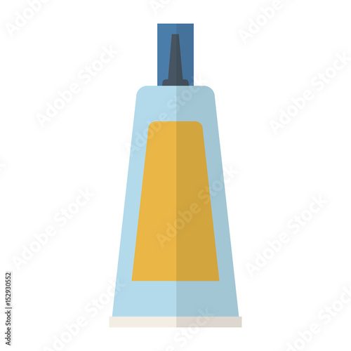 Facial cream bottle icon over white background. makeup concept. colorful design. vector illustration