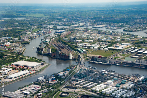 Hamburg Panorama fome above