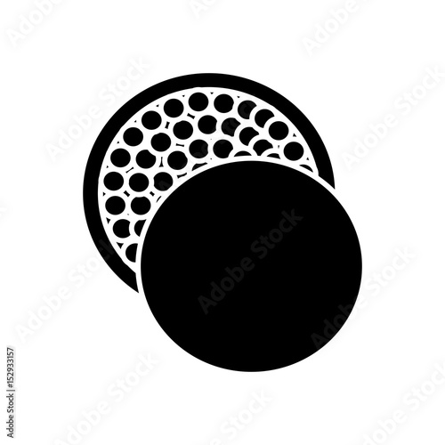 blush icon over white background. makeup concept. vector illustration