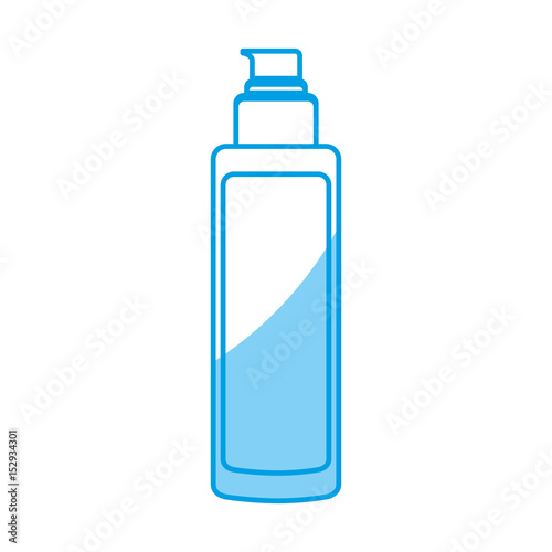 facial cream bottle icon over white background. makeup concept. vector illustration