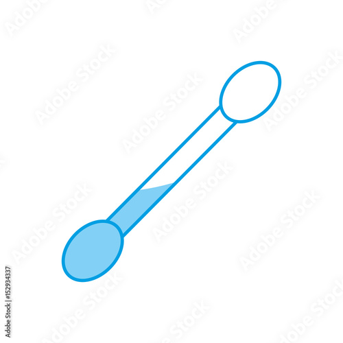 makeup brush icon over white background. vector illustration