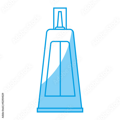 facial cream bottle icon over white background. makeup concept. vector illustration
