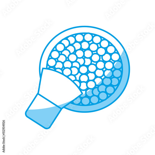 blush and brush icon over white background. makeup concept. vector illustration