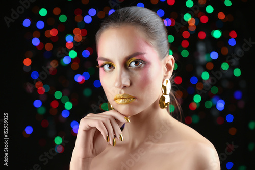 Beautiful woman with holida...