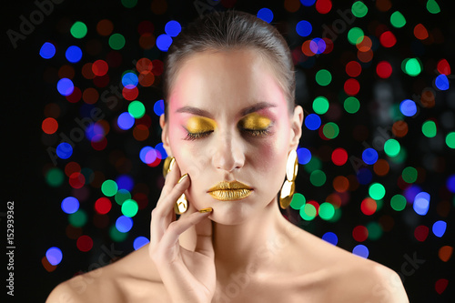 Beautiful woman with holida...