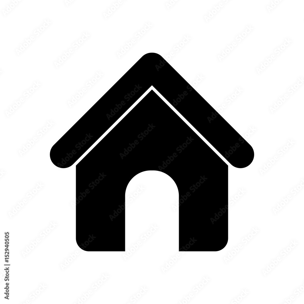house shape icon over white background. vector illustration house shape icon over white background. vector illustration