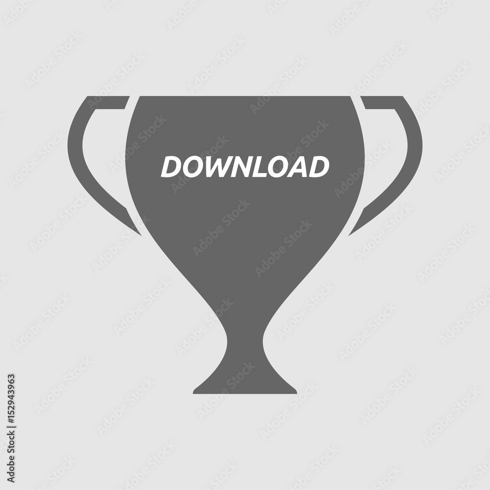 Isolated cup with the text DOWNLOAD Isolated cup with the text DOWNLOAD