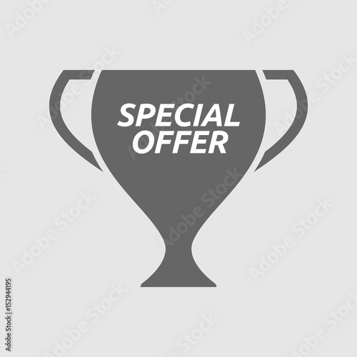 Isolated cup with    the text SPECIAL OFFER