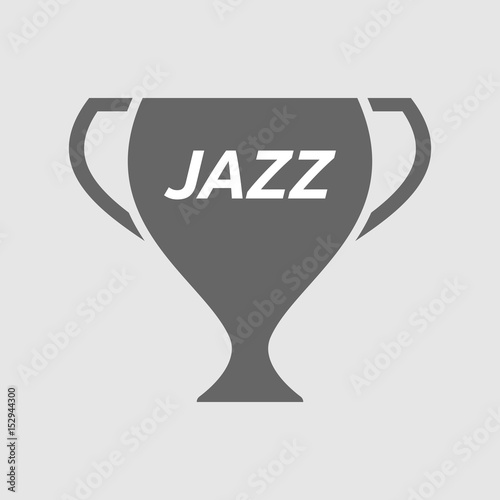 Isolated cup with    the text JAZZ