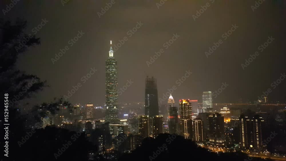 custom made wallpaper toronto digitalSkyline of Taipei at night