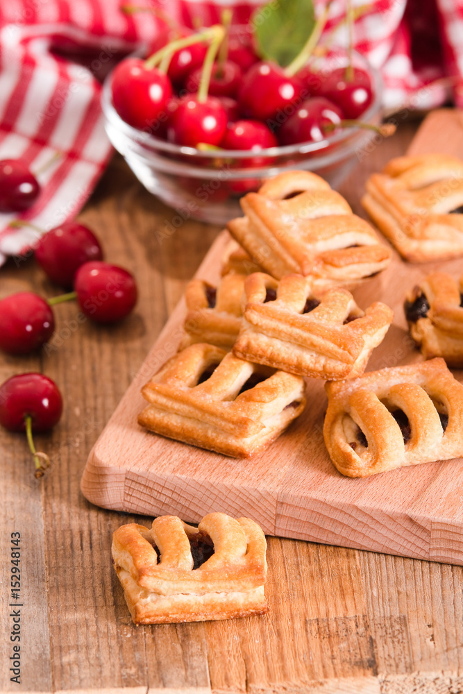 Cherry pastry pies. Cherry pastry pies.