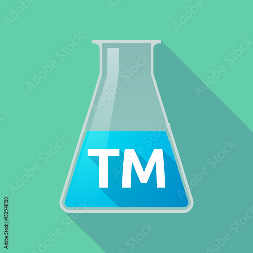 Long shadow tube with    the text TM