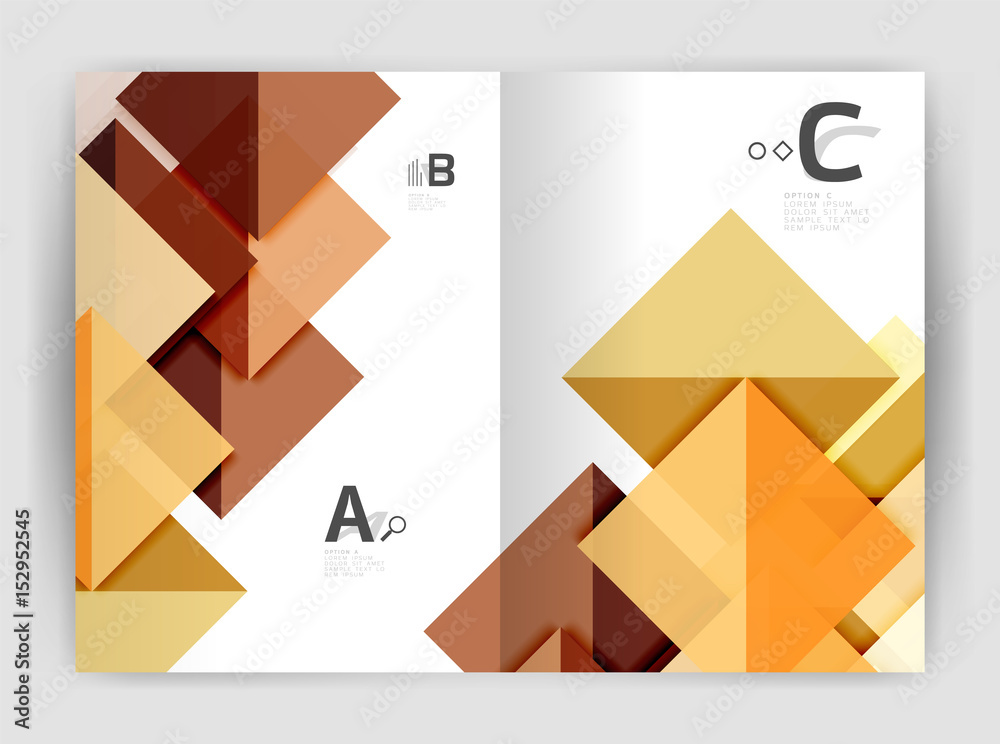Modern business brochure or leaflet A4 cover template Modern business brochure or leaflet A4 cover template