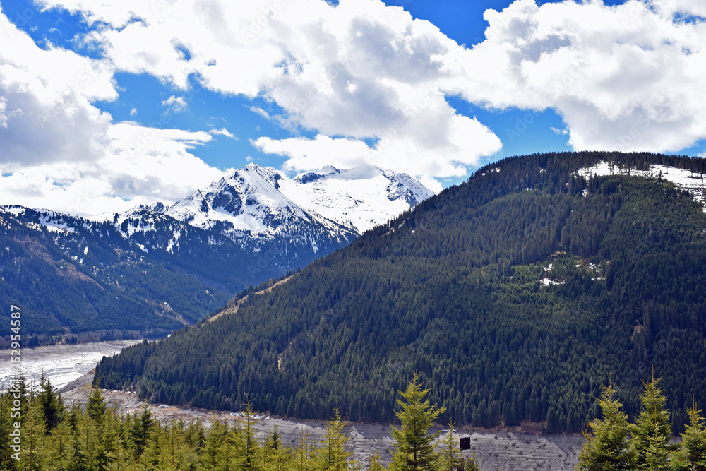 Alps on Gerlos Pass Alpine road (B165) , Austria