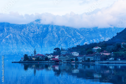 Twilight in Kotor Bay, Montenegro