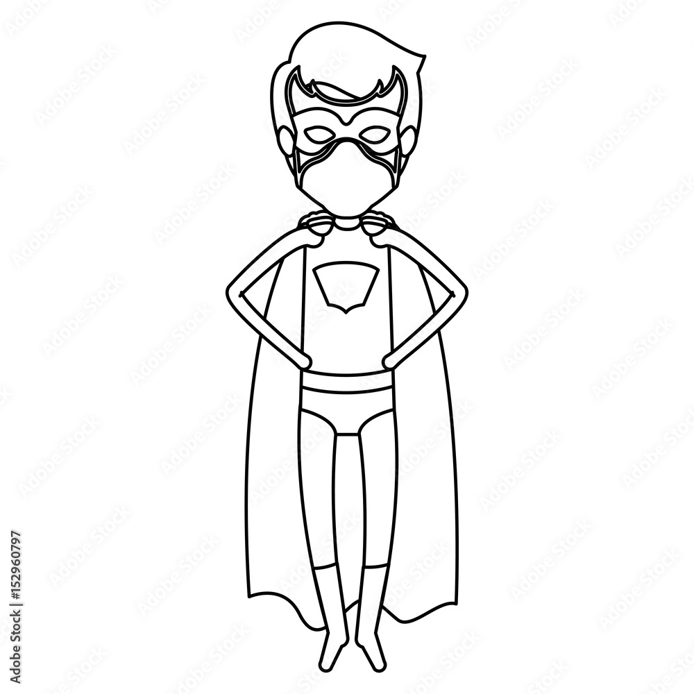 monochrome silhouette faceless of superhero young flying with hands in your waist vector illustration monochrome silhouette faceless of superhero young flying with hands in your waist vector illustration