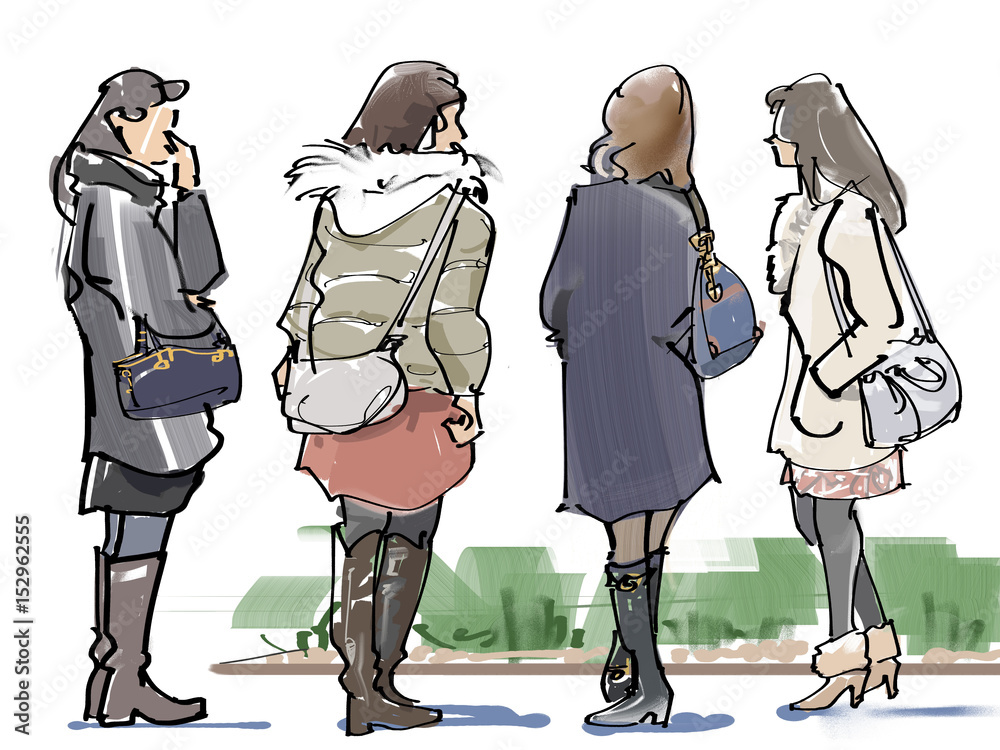 待ち合わせ Stock イラスト Adobe Stock