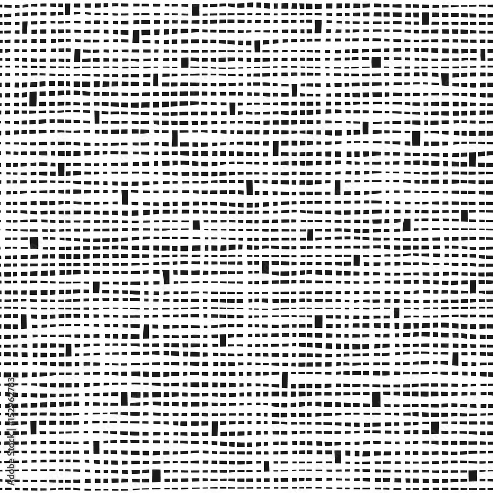 Seamless net texture pattern with black squares on white background,  illustration