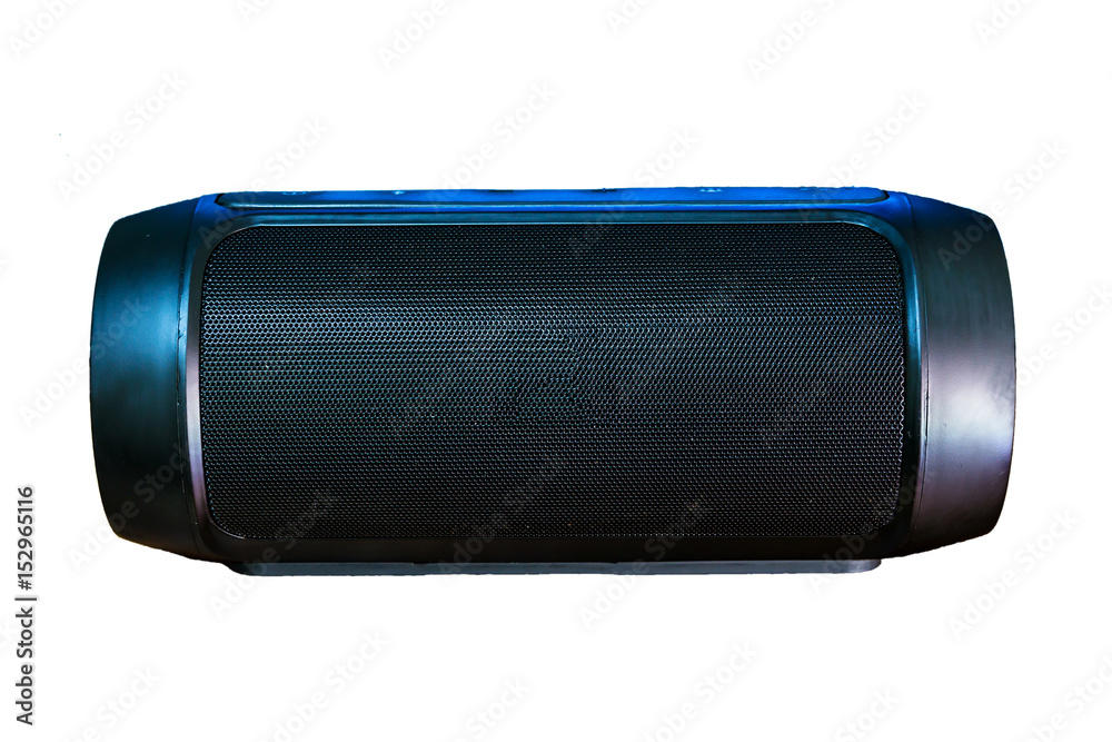 mini bluetooth loudspeaker isolated on over white background mini bluetooth loudspeaker isolated on over white background