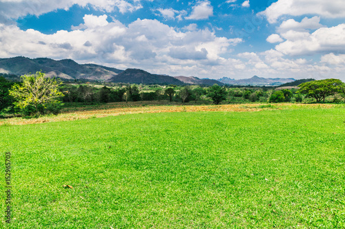 Landscape meadow mountains