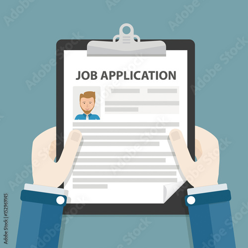 Hands Clipboard Job Application