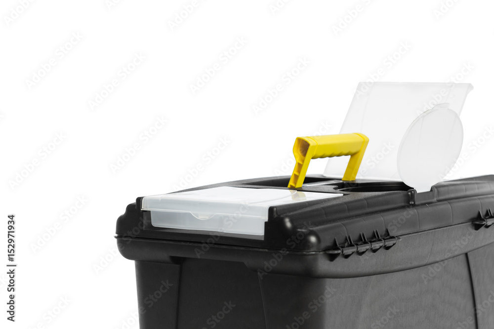 Toolkit box isolated on the white background Toolkit box isolated on the white background