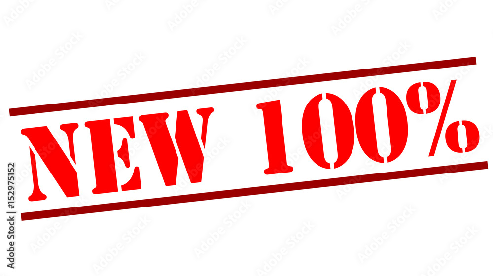 NEW 100% stamp red NEW 100% stamp red