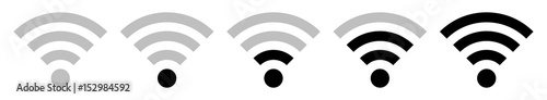 WLAN Signalstärke schwarz