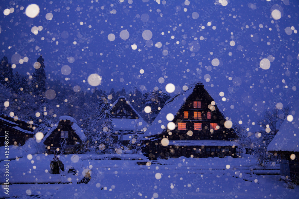 世界遺産 白川郷 雪蛍 Stock Photo Adobe Stock 世界遺産 白川郷 雪蛍 Stock Photo Adobe Stock