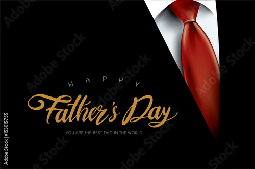 Happy Father’s Day greeting Card. Vector illustration.