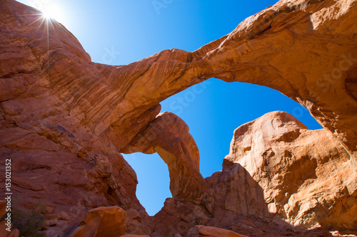 Double Arch in Arches National Park, Utah.