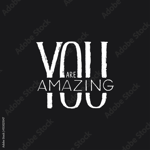 Hand drawn lettering quote 
