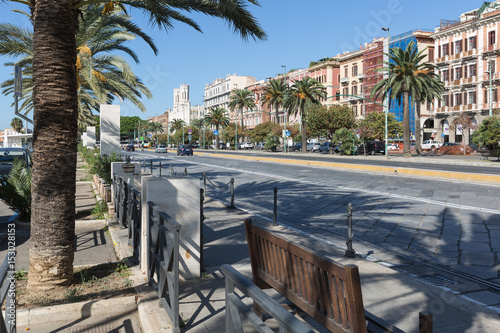 Fototapeta Naklejka Na Ścianę i Meble -  Roma street, Cagliari. Sardinia