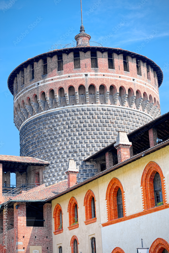 Bastion and bulwark of the Sforza Castle, Milan