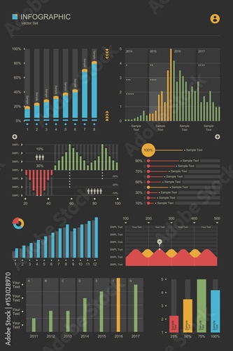 infographic elements for business presentations