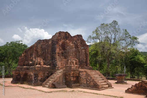 Ruins in My Son. Ancient Hindu tamples of Cham culture in Vietnam