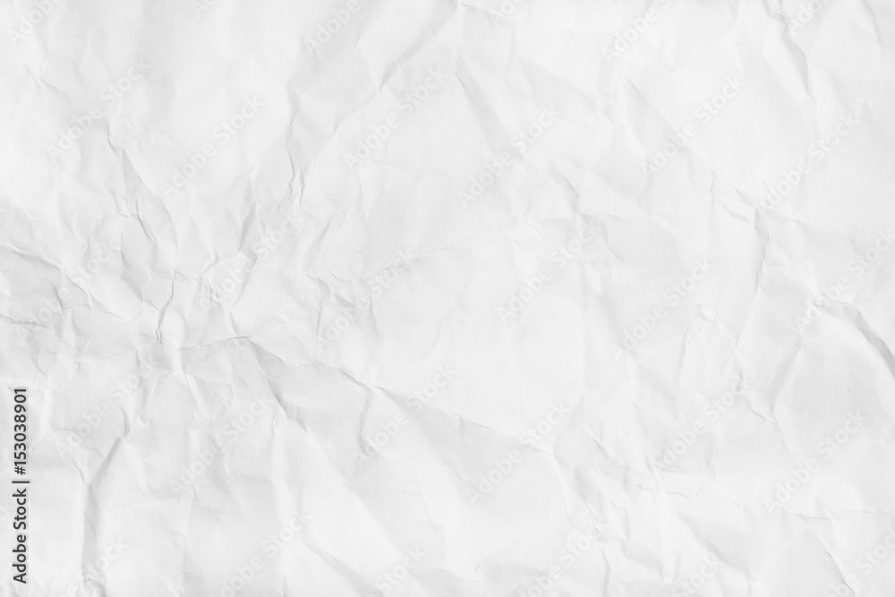 White Crumpled paper texture. Flat lay, top view. White Crumpled paper texture. Flat lay, top view.