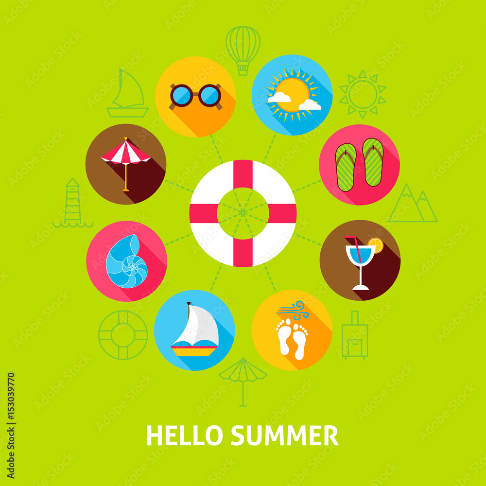 Hello Summer Concept