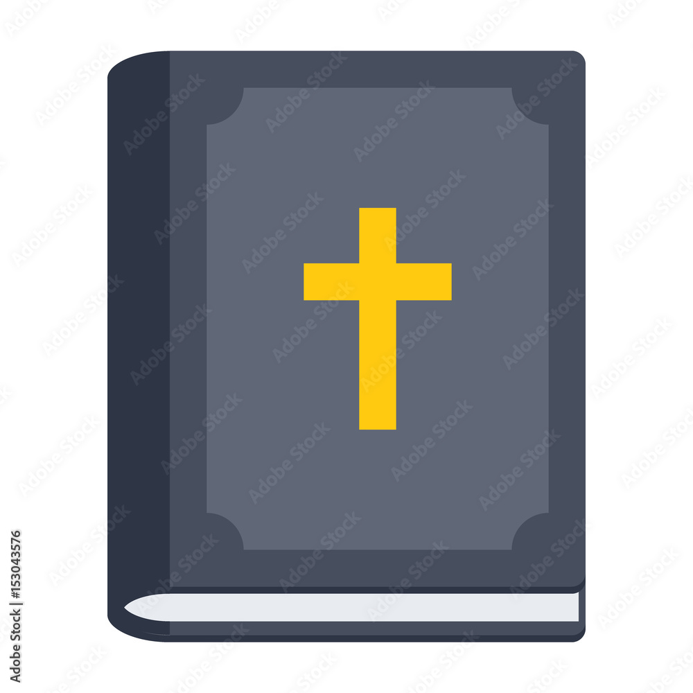 Religious studies concept with bible, vector illustration in flat style Religious studies concept with bible, vector illustration in flat style