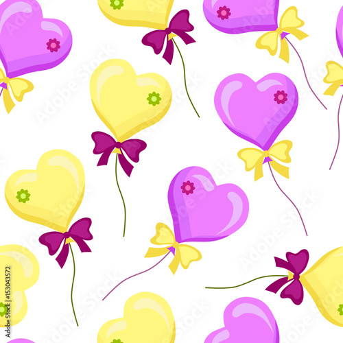 Seamless pattern with balloons-01
