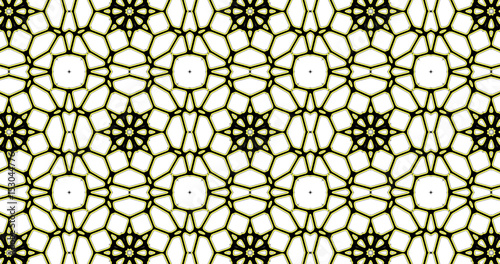 Slika na platnu Abstract repeating ornate geometric luxury pattern
