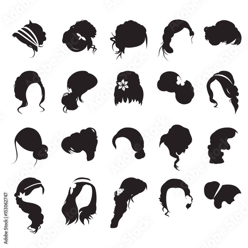 Collection of beautiful female hairstyles