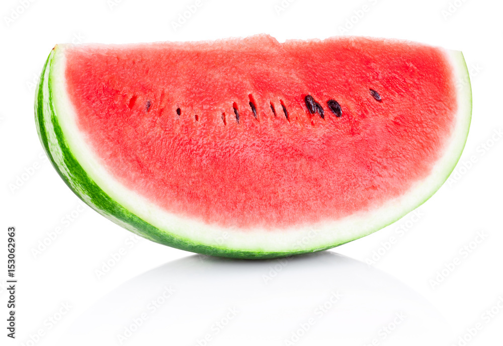 Slice of watermelon on white background Slice of watermelon on white background