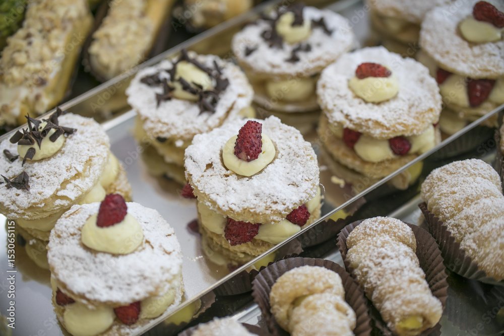 tasty, delicious, gourmet, pastry, food, cake, sweet, dessert, sugar, closeup, cream, decoration