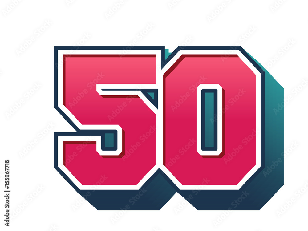 50th celebration event number for poster or invitation 50th celebration event number for poster or invitation
