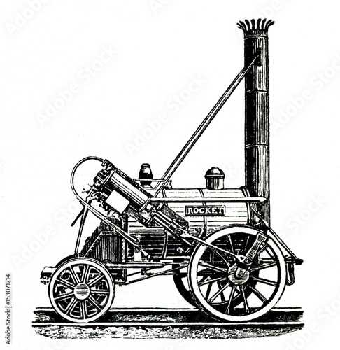 Obraz na płótnie Stephenson's Rocket w salonie