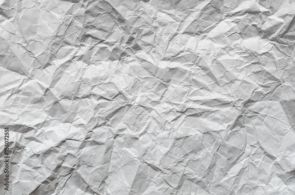 Obraz premium White crumpled paper texture
