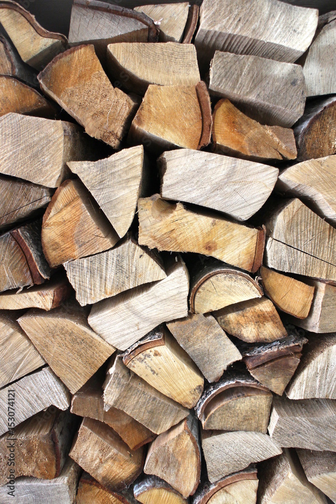 Fototapeta premium Firewood blocks