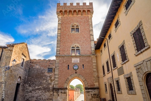 Image of bolgheri in the Etruscan coast of Tuscany in Italy homeland of Sassicaia wine photo